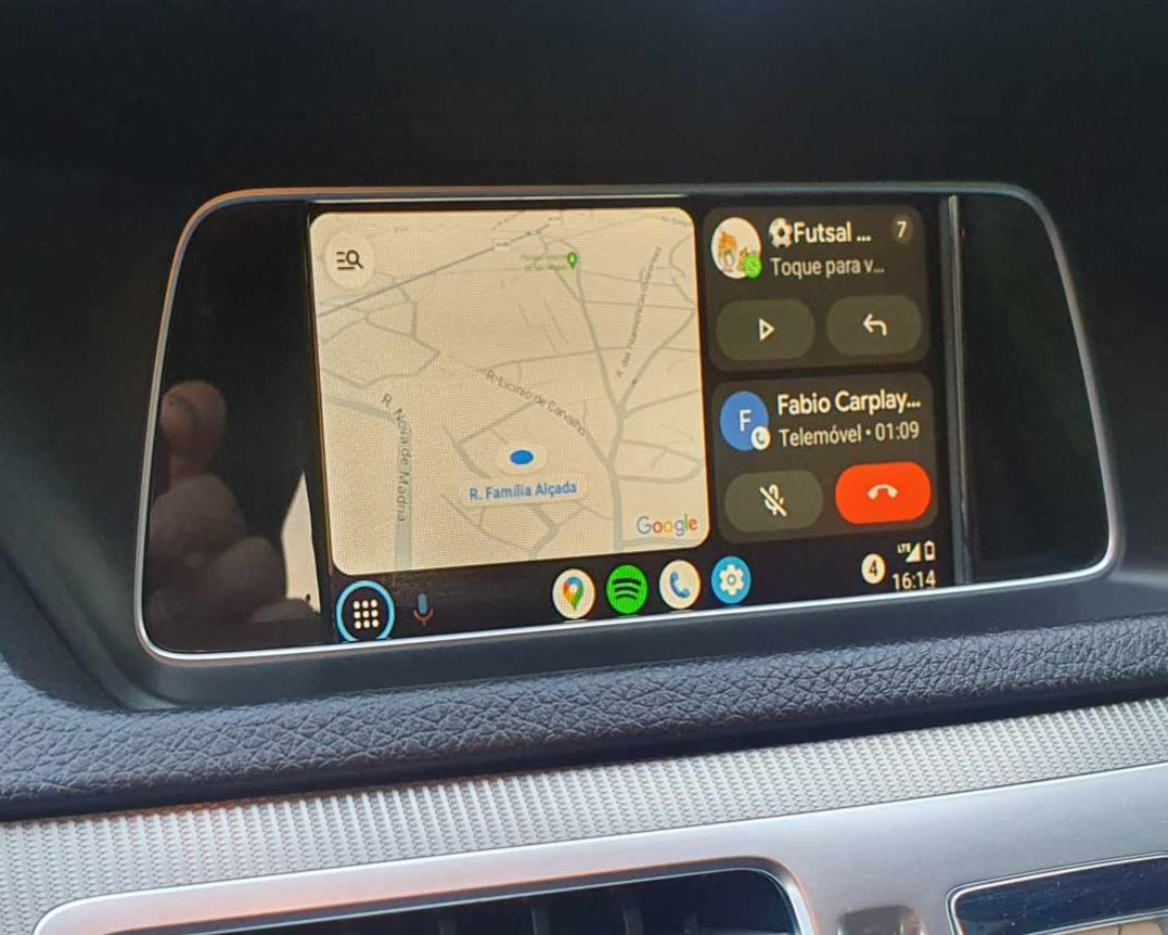 Carplay sem fio para Mercedes Benz Apple Carplay A B C E CLA GLA GLK ML Sprinter NTG4.5 Módulo Becker Android Auto Navigation