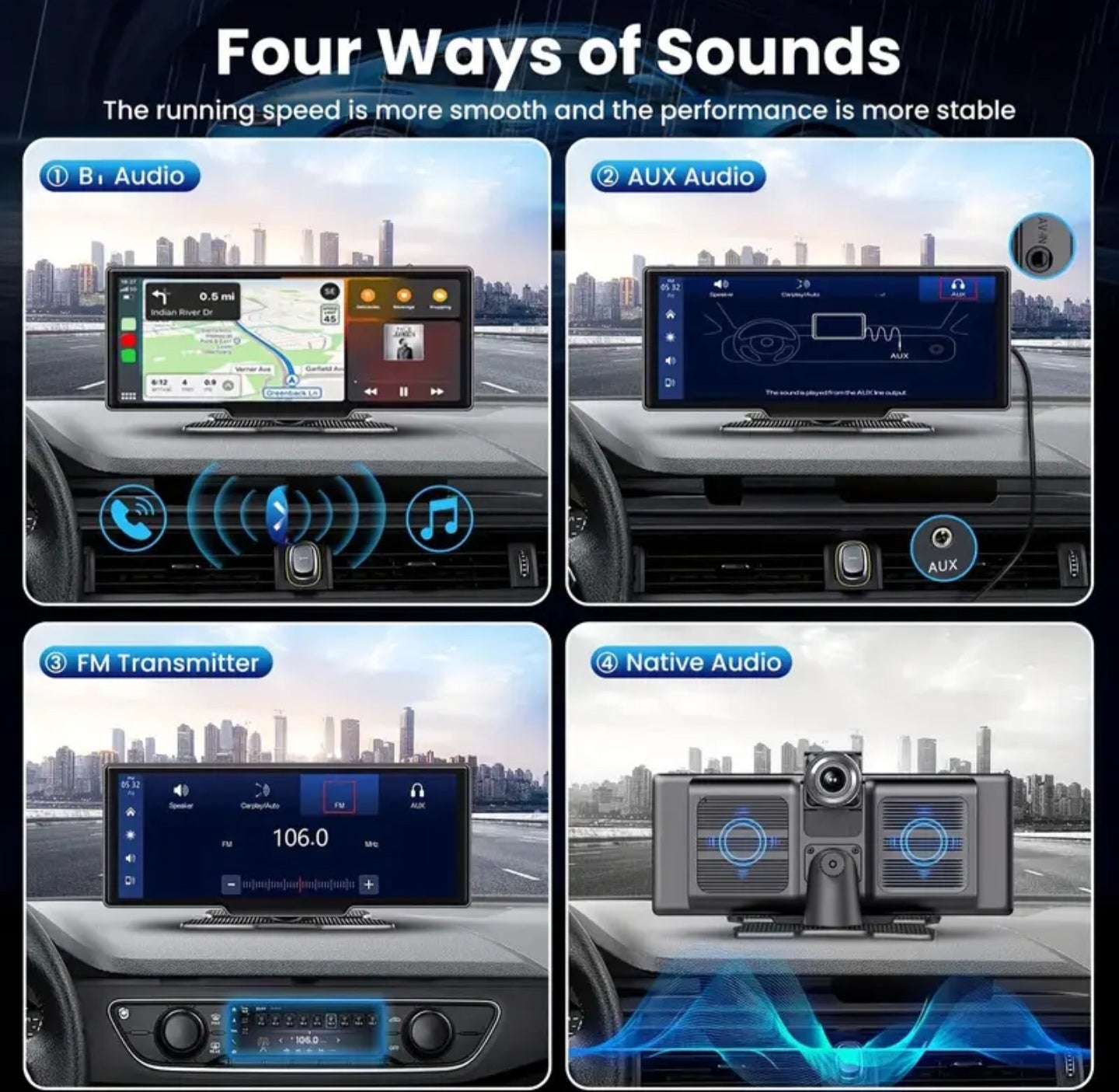 9.45" Universal Linux Carplay e Android Auto